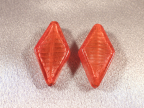 Orange Large Long Diamond Shape